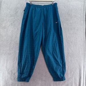 Nike Pants Mens XXL Green White Track Joggers Pull-on Elastic Waist Zip Ankle